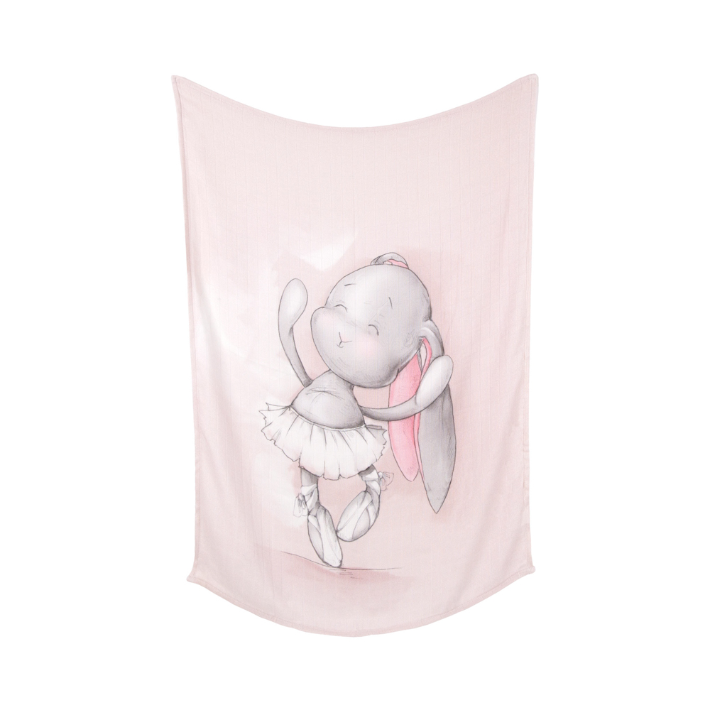 

Пеленка Effiki бамбуковая dancing ballerina розовая 70x100