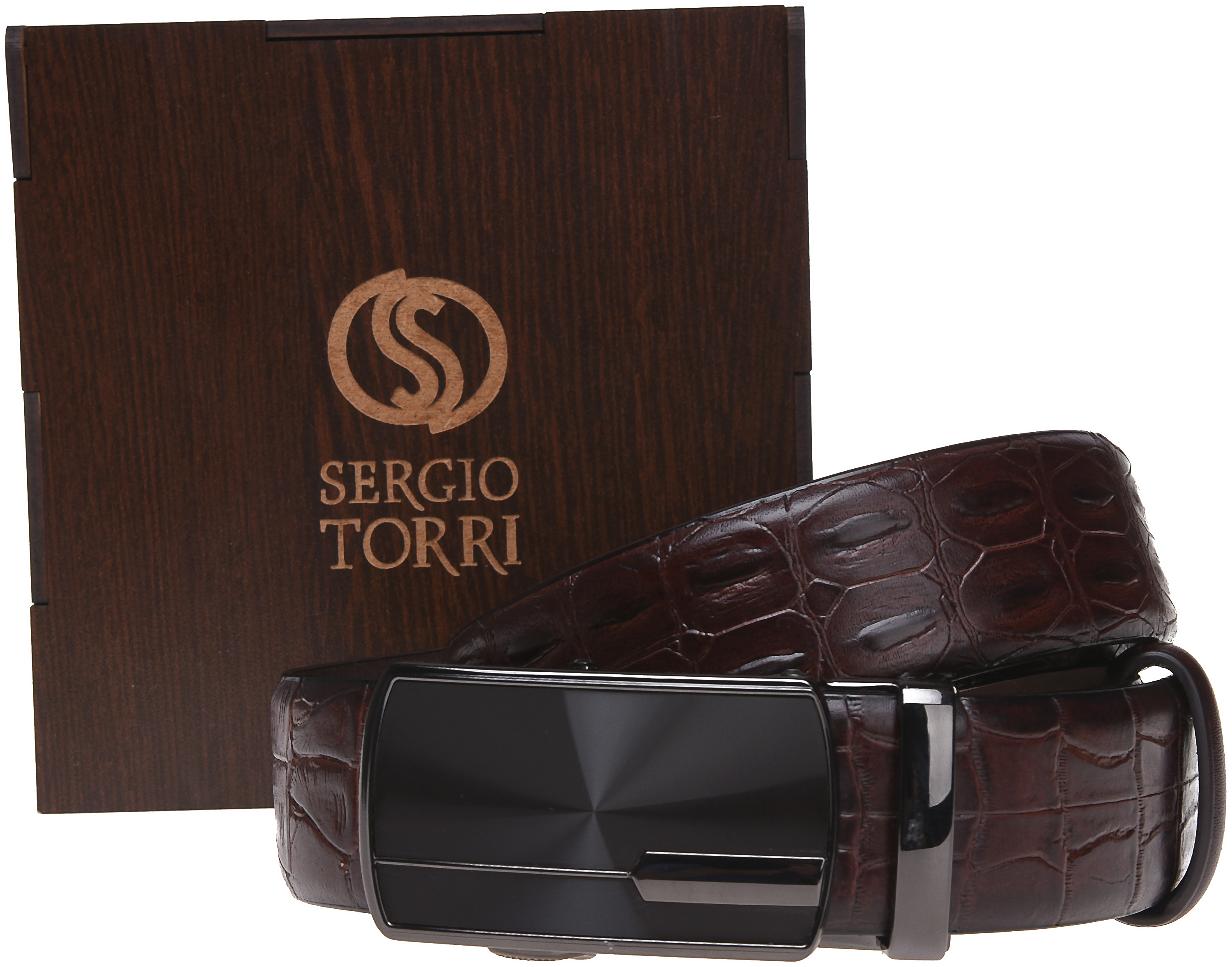 

Мужской ремень кожаный Sergio Torri 10-016 130 см Коричневый