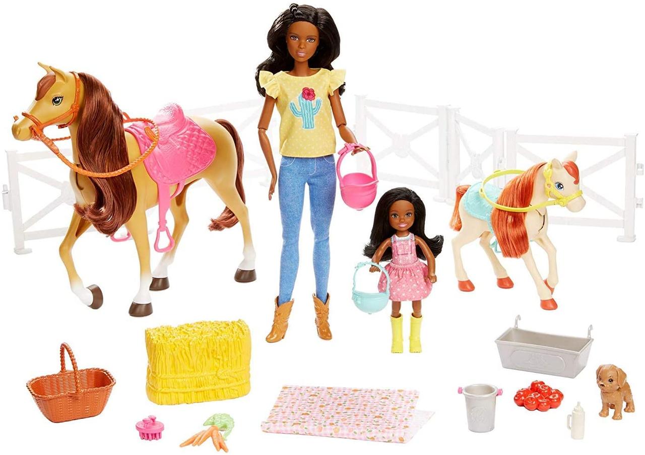 

Ігровий набір Barbie Hugs N Horses Playset, Brunette (GLL82) (B07P62B1Z2)