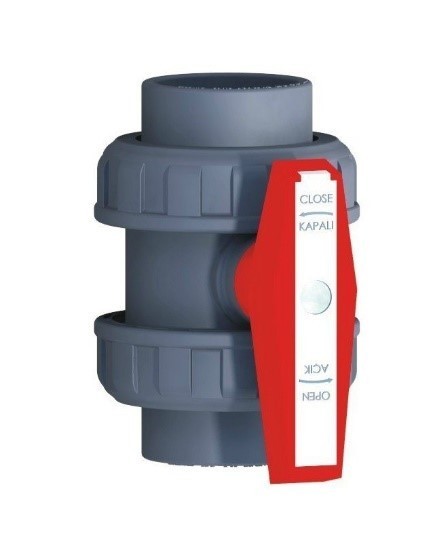 

Шаровый кран ПВХ Nozbart D-50 PN-16 (VPVC-050)