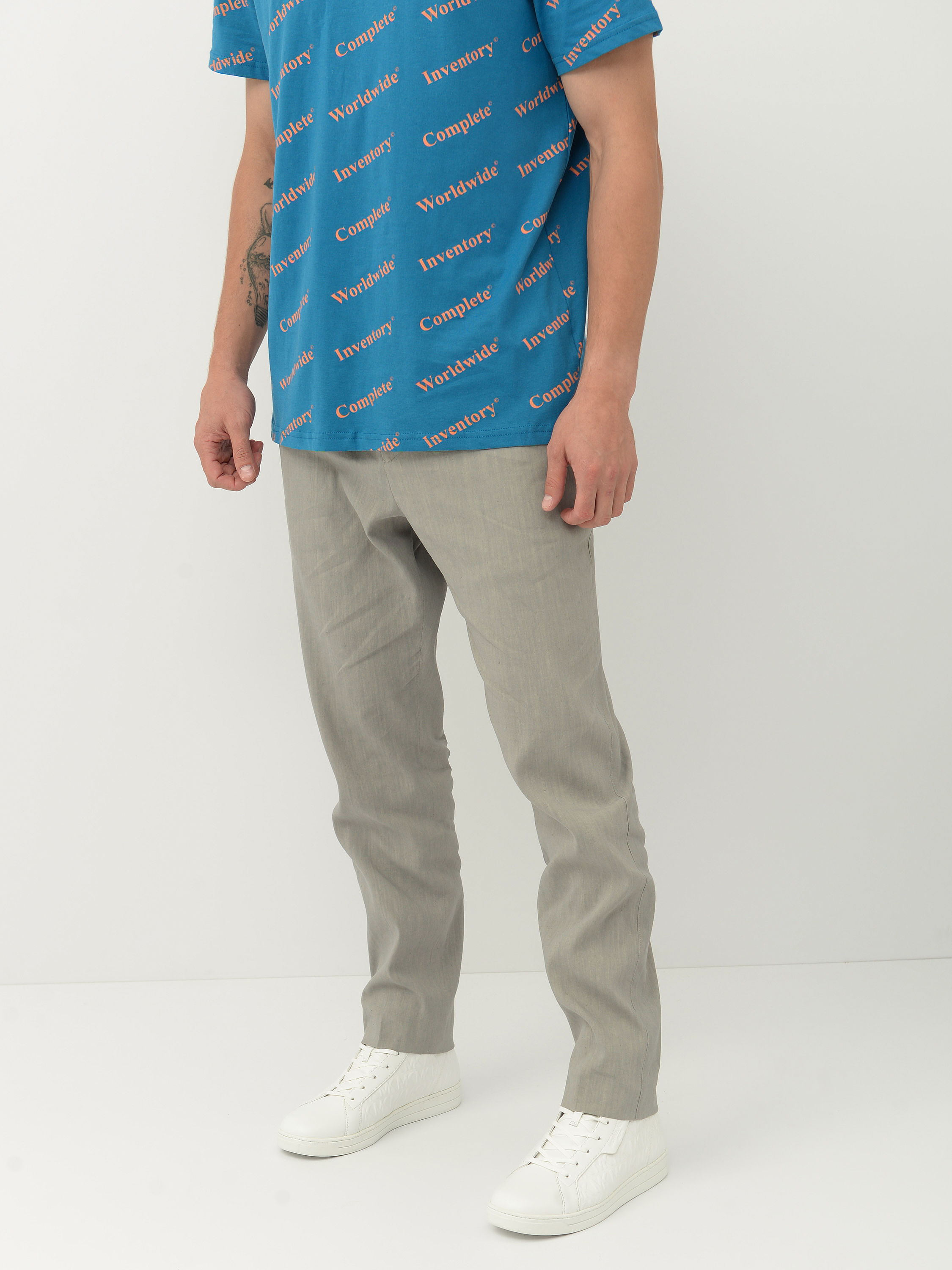 

Брюки H&M 2639694 48 Светло-серые