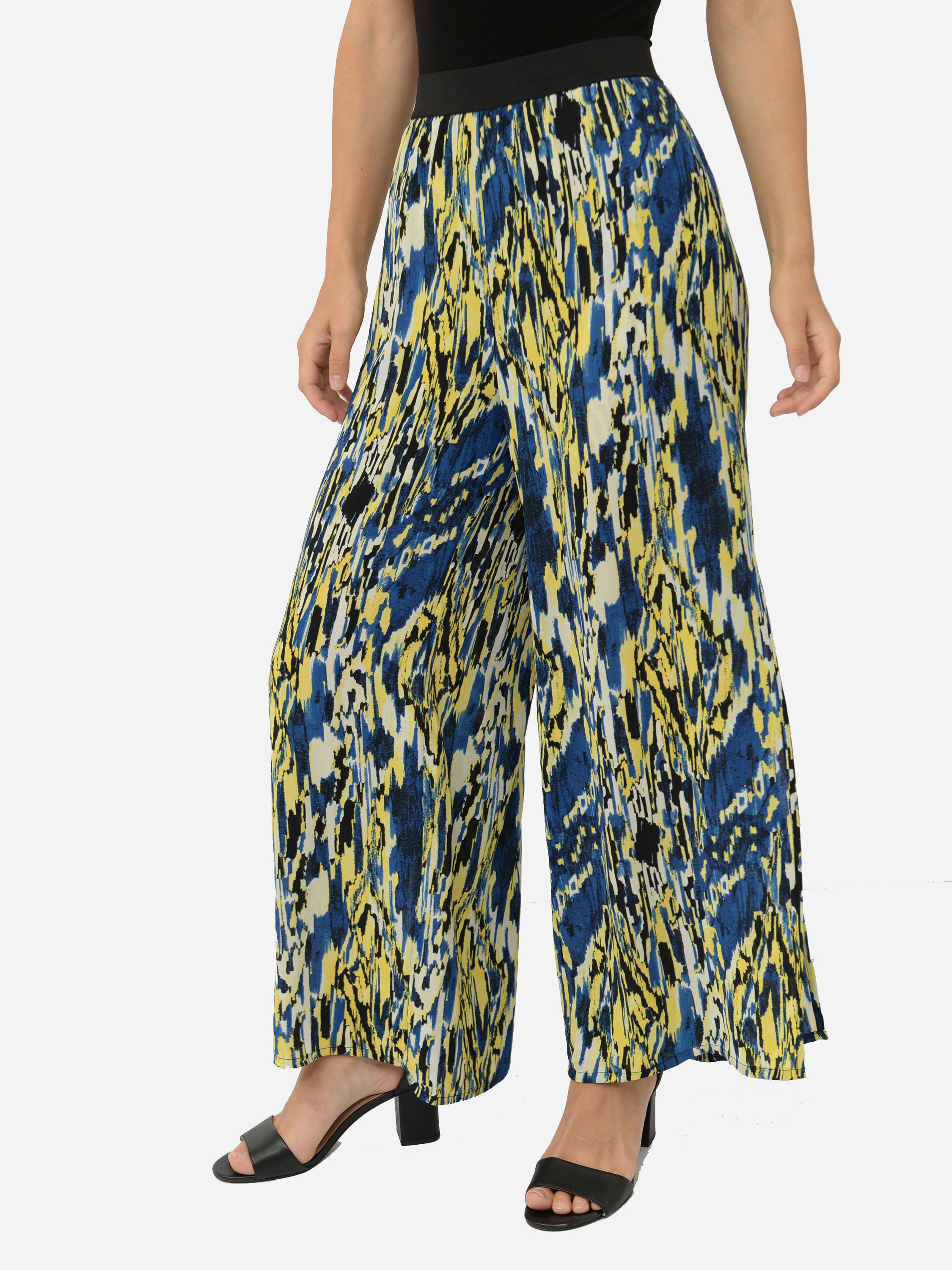 

Брюки Monki 3236022  Синие с желтым, Брюки Monki 3236022 S Синие с желтым
