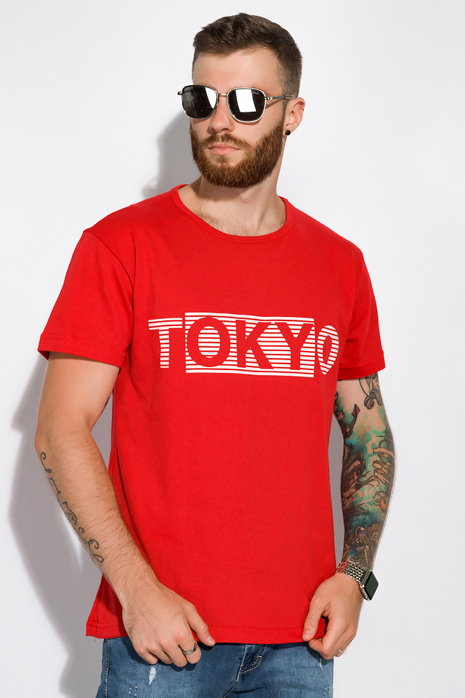 

Футболка с надписью Tokyo Time of Style 134P003-7 4XL Красный