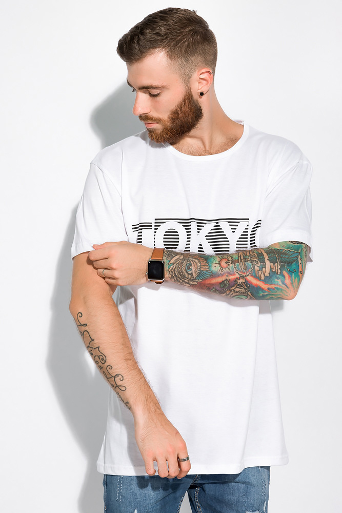 

Футболка с надписью Tokyo Time of Style 134P003-7 5XL Белый
