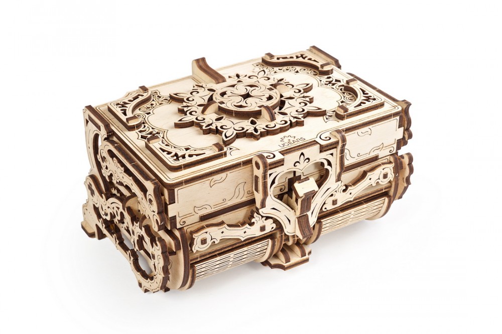

Механический 3D Конструктор «Антикварная шкатулка» от Ugears (185 деталей)