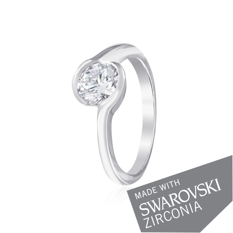 

Серебряное кольцо с цирконием Silvex925 SWAROVSKI ZIRCONIA К2С/701 - 16
