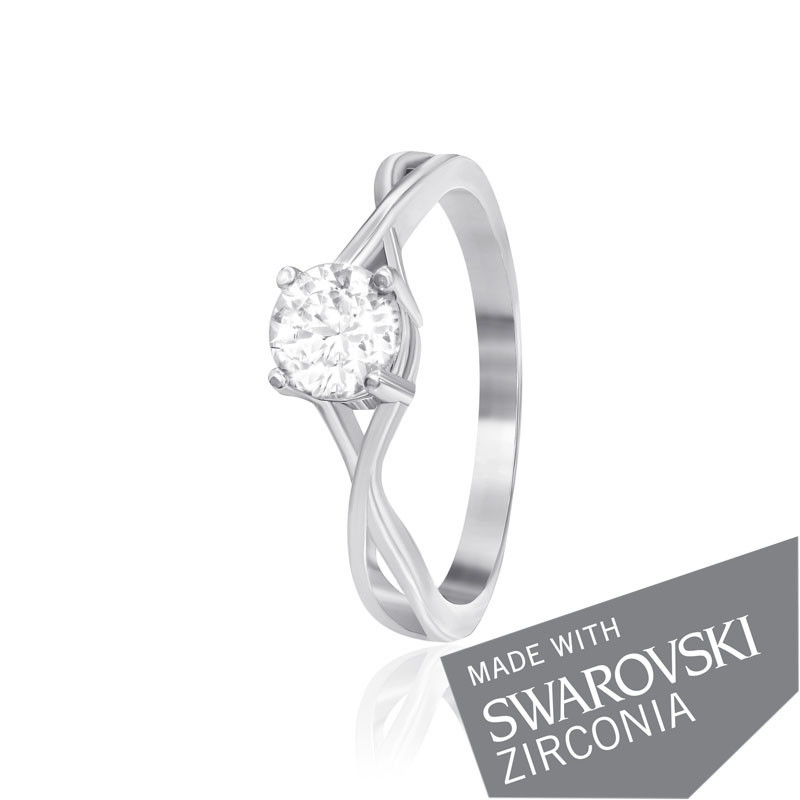 

Серебряное кольцо с цирконием Silvex925 SWAROVSKI ZIRCONIA К2С/499 - 18