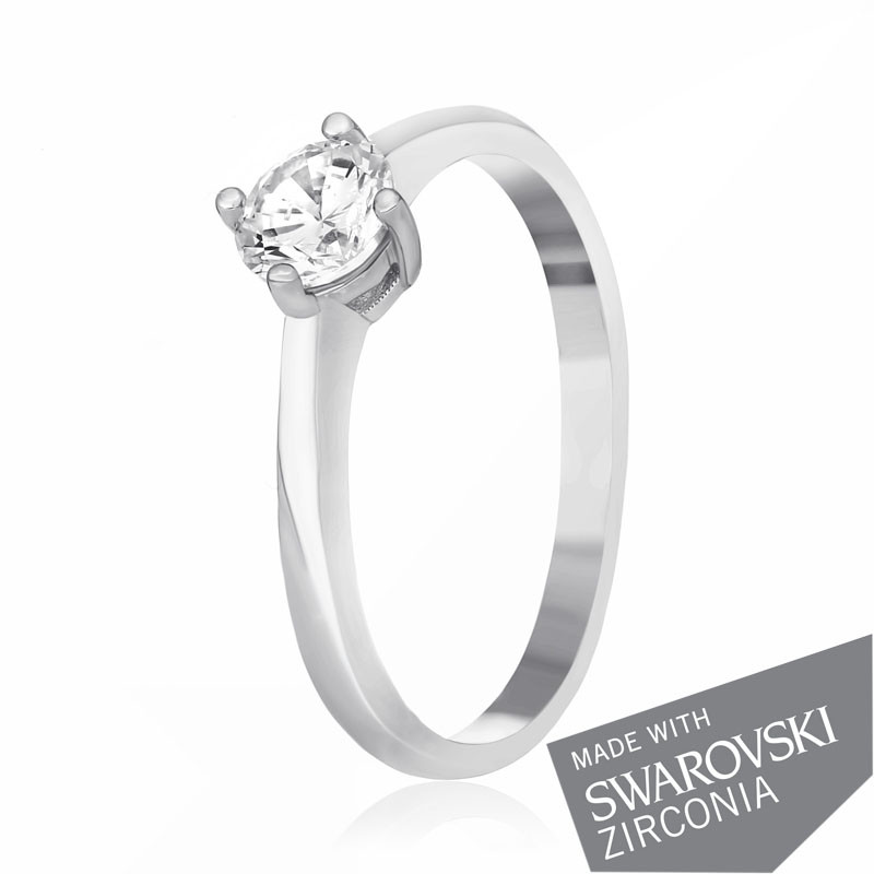

Серебряное кольцо с цирконием Silvex925 SWAROVSKI ZIRCONIA К2С/716 - 18