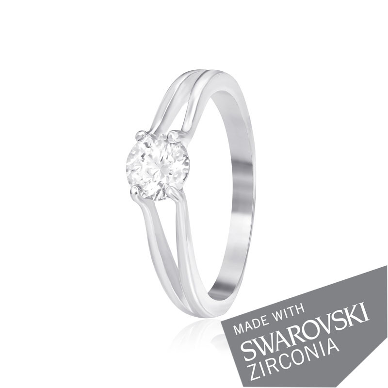 

Серебряное кольцо с цирконием Silvex925 SWAROVSKI ZIRCONIA К2С/704 - 17,5