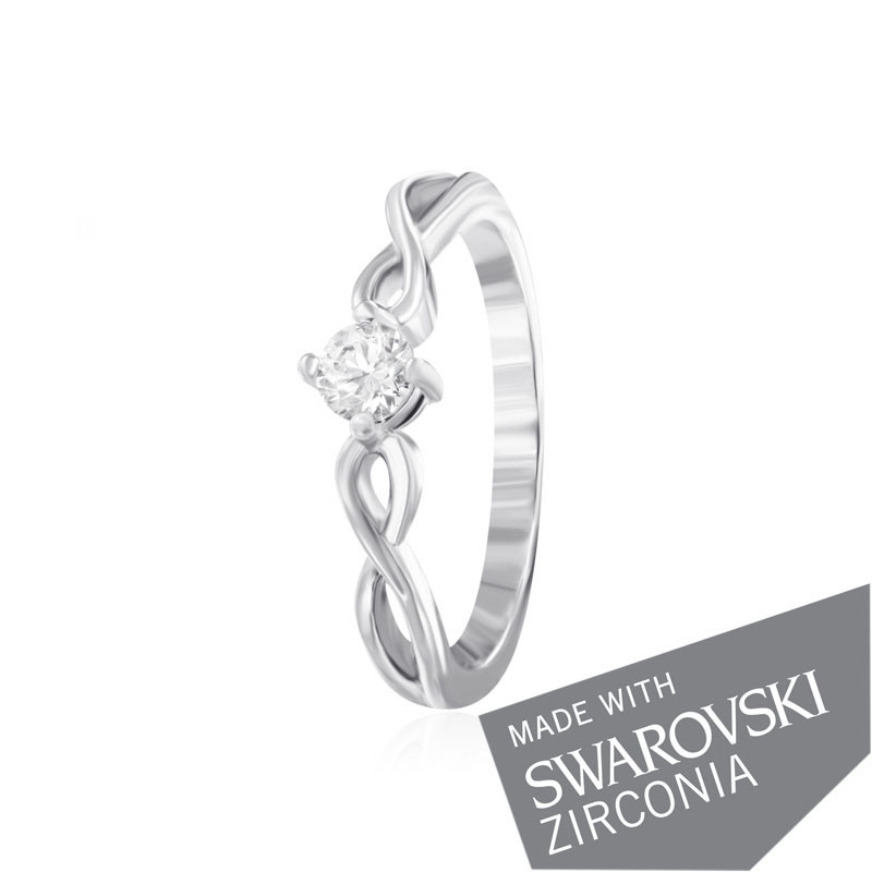 

Серебряное кольцо с цирконием Silvex925 SWAROVSKI ZIRCONIA К2С/493 - 18