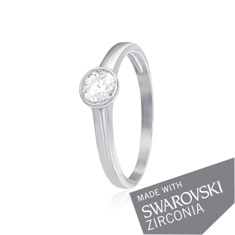 

Серебряное кольцо с цирконием Silvex925 SWAROVSKI ZIRCONIA К2С/703 - 18