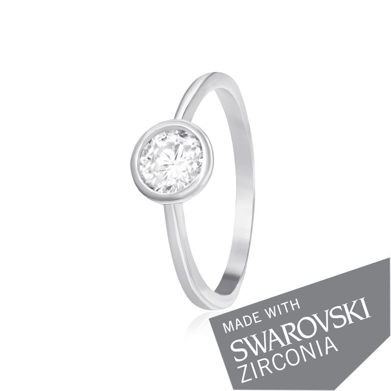 

Серебряное кольцо с цирконием Silvex925 SWAROVSKI ZIRCONIA К2С/494 - 18,5