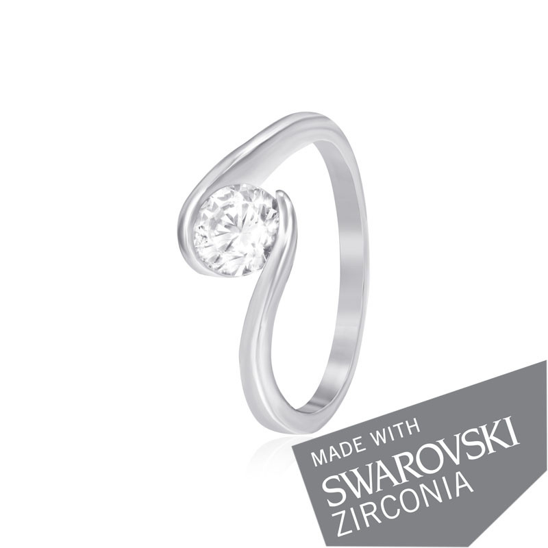 

Серебряное кольцо с цирконием Silvex925 SWAROVSKI ZIRCONIA К2С/702 - 18