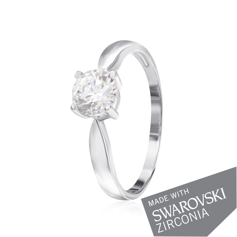 

Серебряное кольцо с цирконием Silvex925 SWAROVSKI ZIRCONIA К2С/455 - 17,5