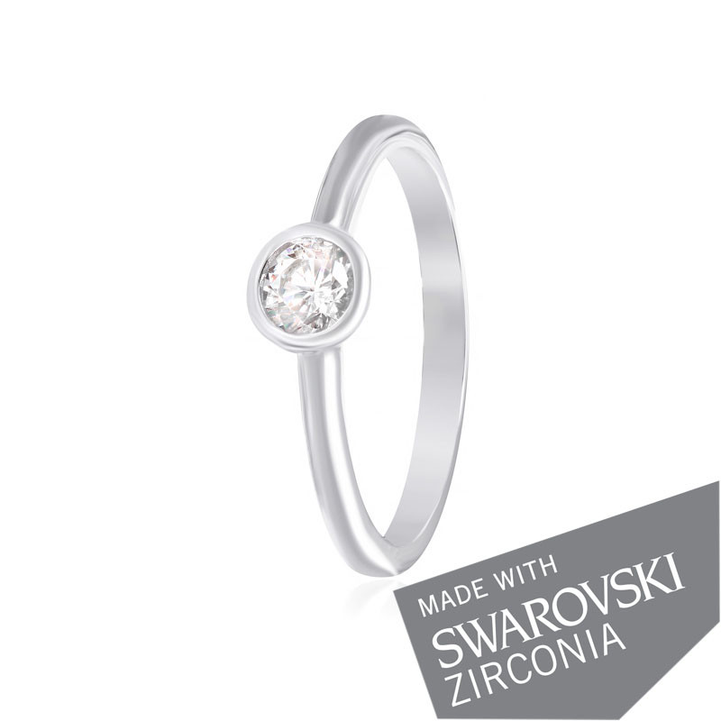 

Серебряное кольцо с цирконием Silvex925 SWAROVSKI ZIRCONIA К2С/456 - 17,5