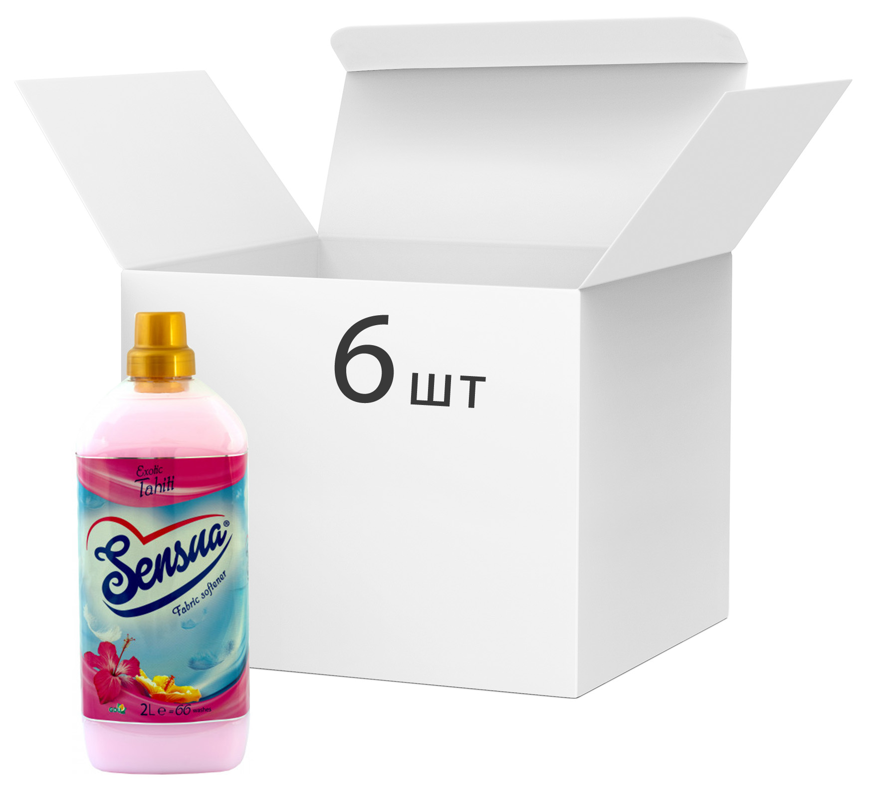 

Упаковка ополаскивателя - кондиционера Sensua Экзотическое Таити 2 л х 6 шт