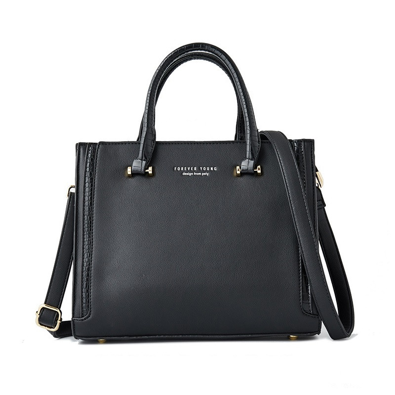 

Женская сумка через плечо Pierre Loues PL914-80 из экокожи, с двумя отделениями, 10л Черный