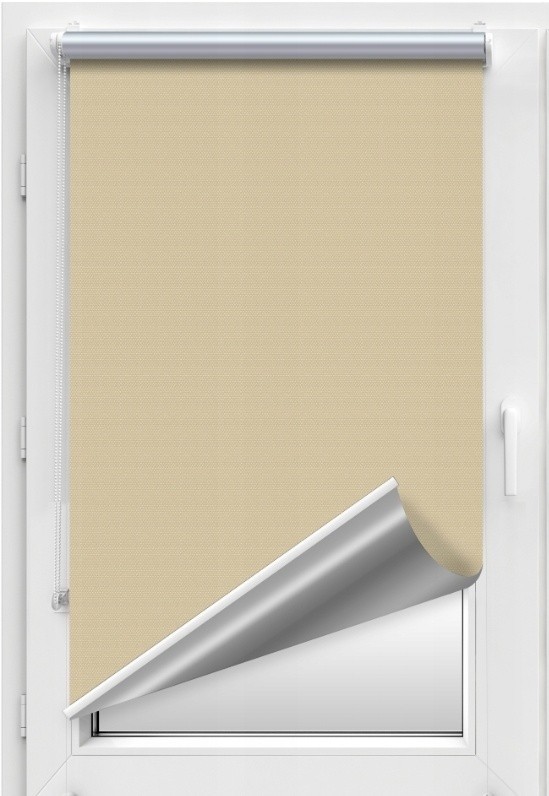 

Ролета Roll Star 125x180 см Термо ВО Блэкаут Бежевый (17)