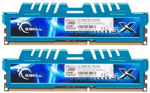 8gb G Skill Ripjawsx Ddr3 1600 Dimm Cl9 Dual Kit Оперативная память G.Skill RipjawsX Dimm DDR3 16Gb (2*8Gb) 1600MHz PC3