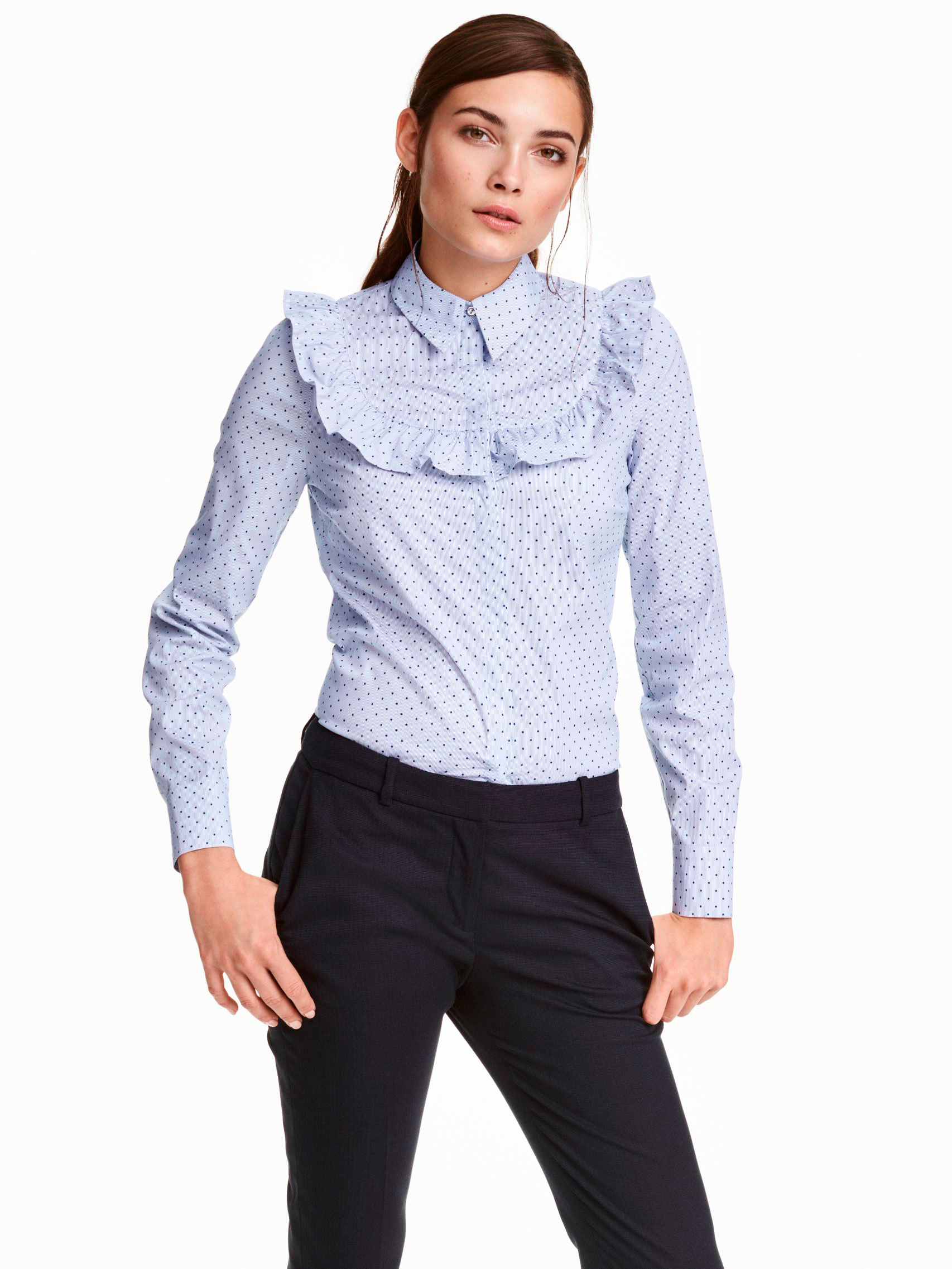 

Блузка H&M 4380204 40 Голубая