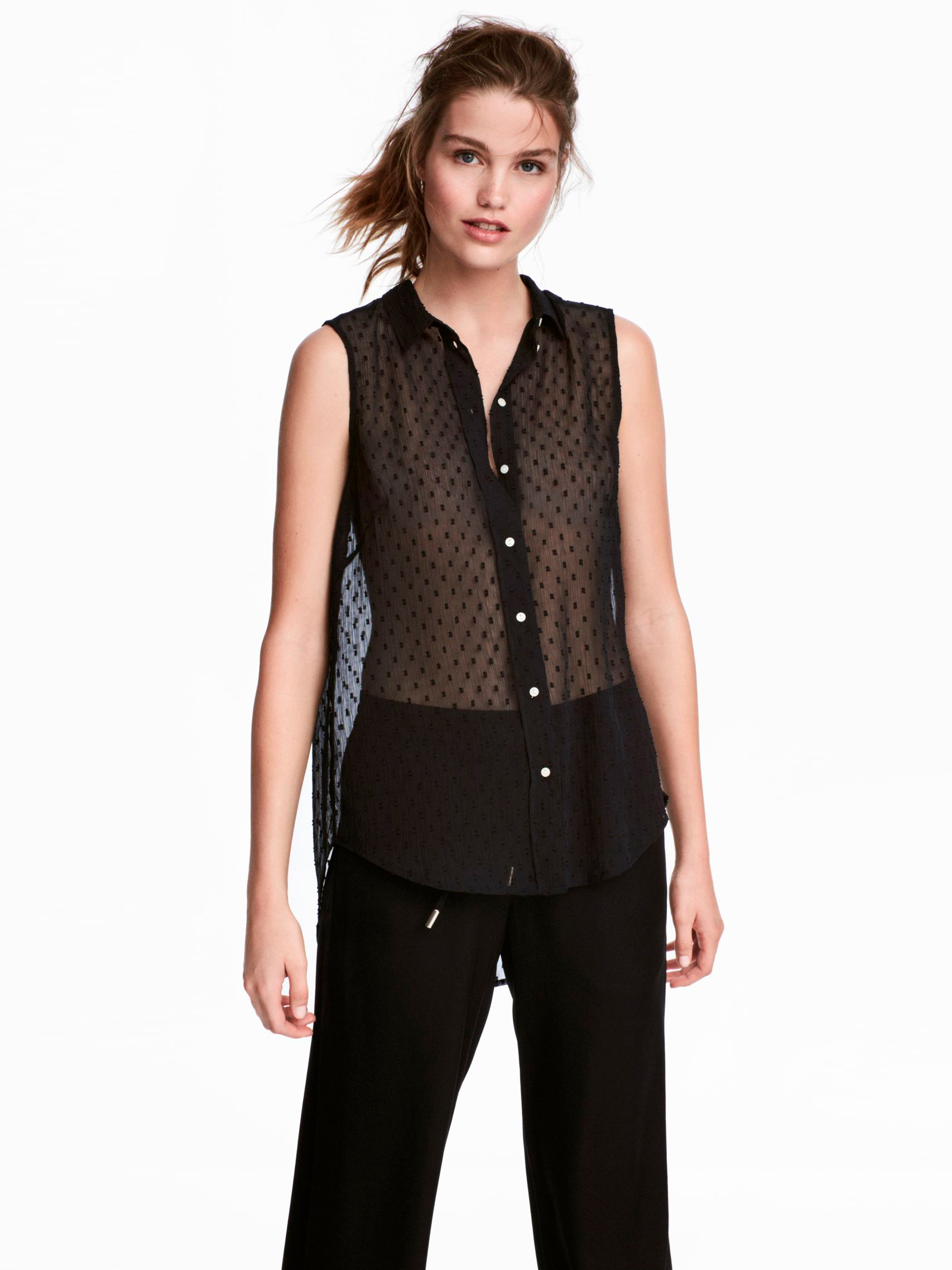 

Блузка H&M 5100146  Черная, Блузка H&M 5100146 38 Черная