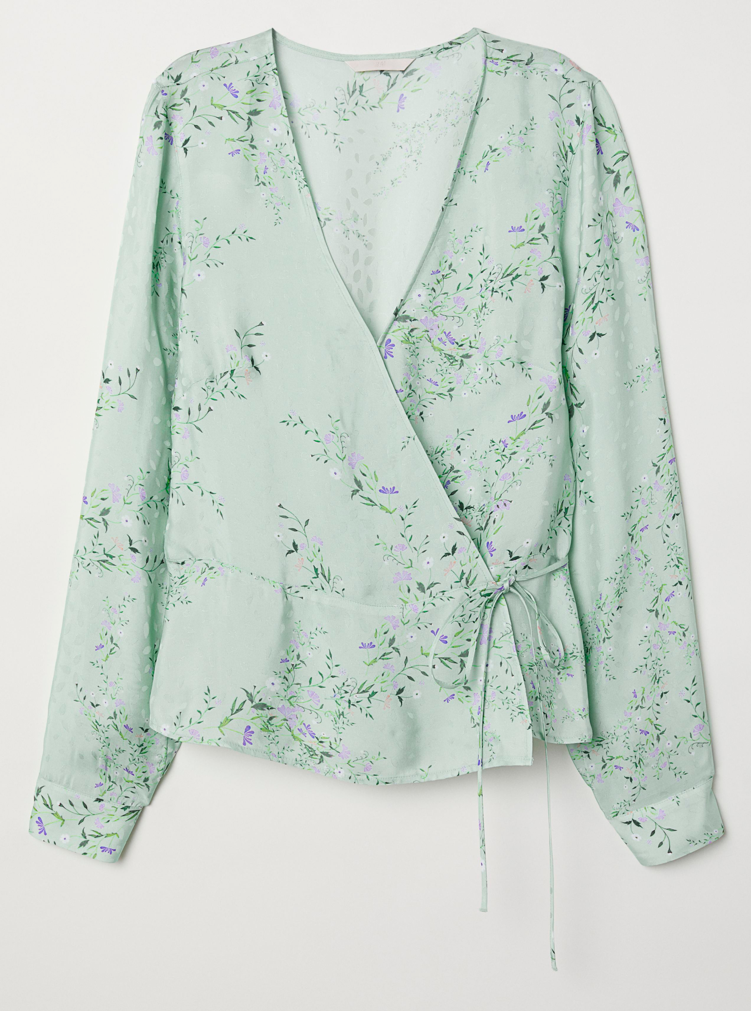 

Блузка H&M 6393317 34 Светло-зеленая