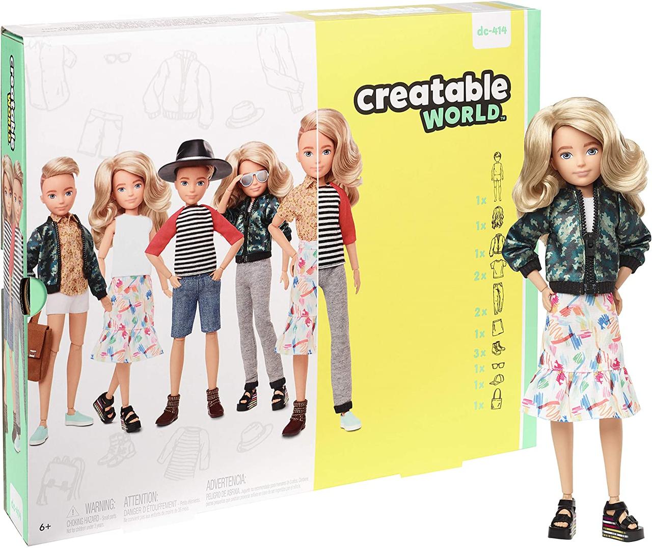 

Кукла с аксессуарами Mattel Созидаемый мир Creatable World Deluxe Character Kit