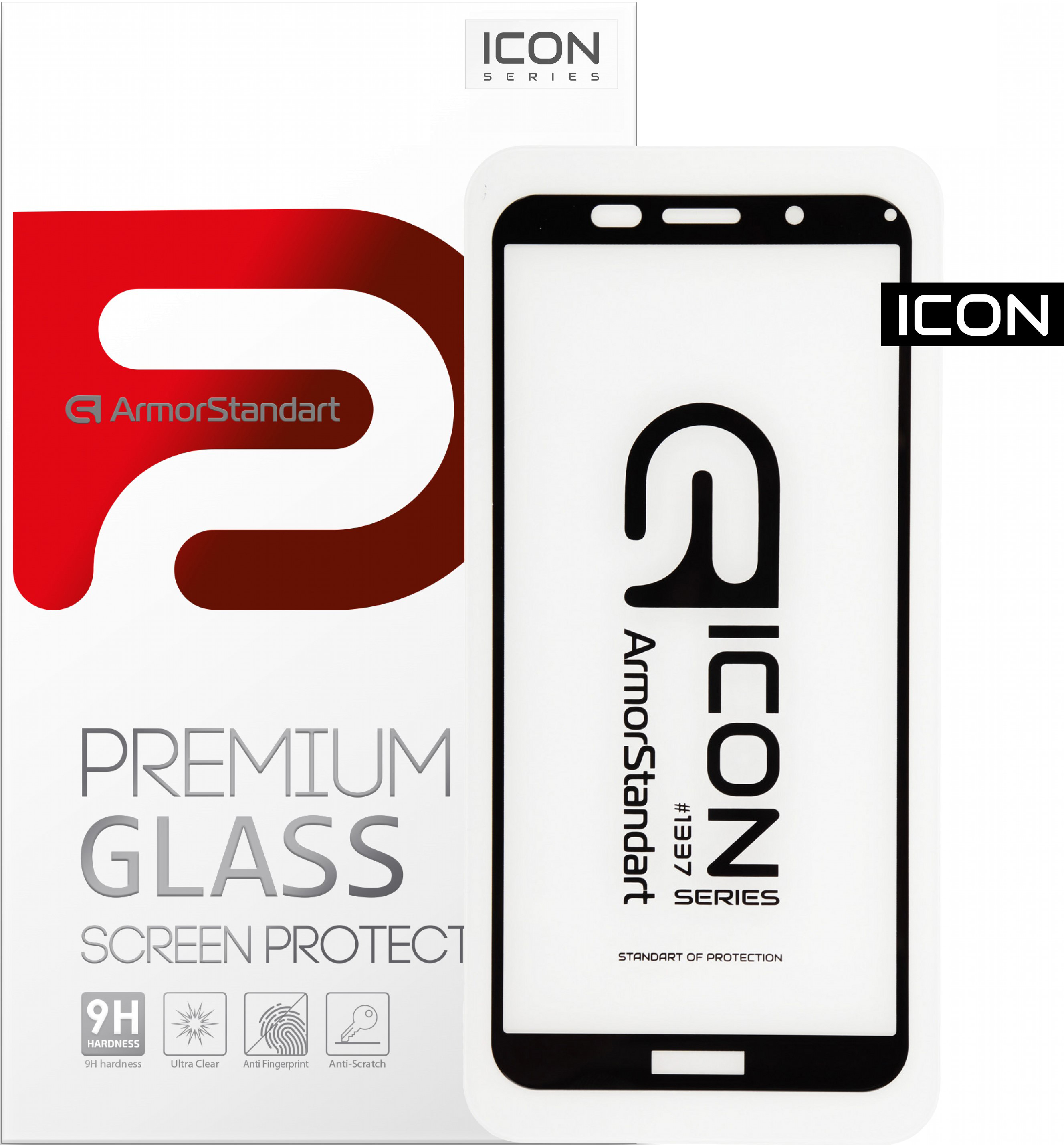

Защитное стекло ArmorStandart Icon для Huawei Y5p Black