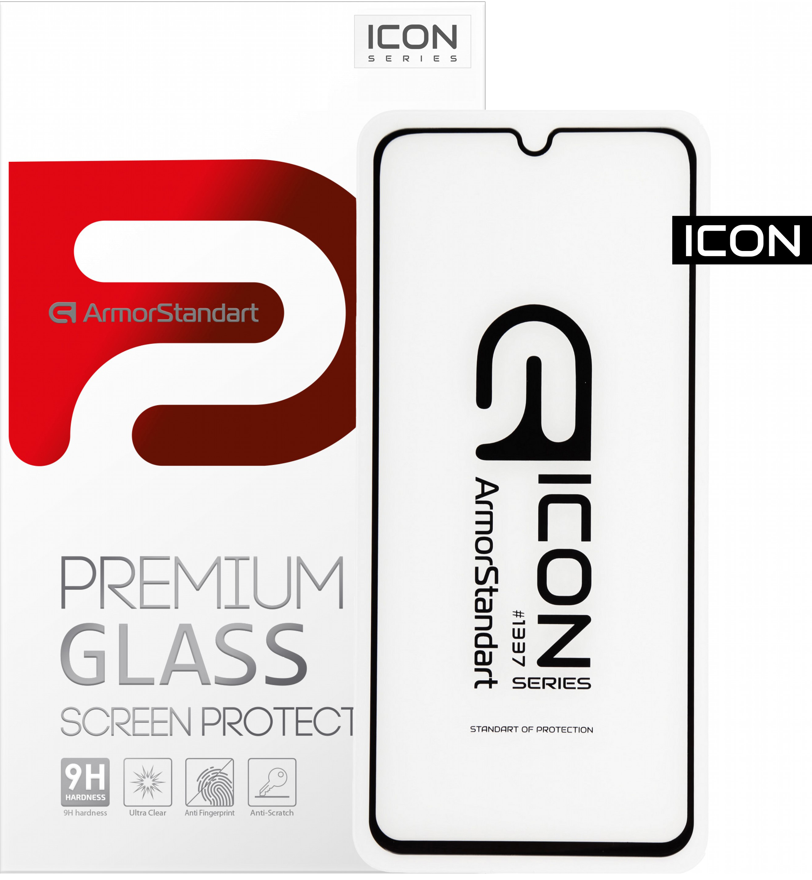 

Защитное стекло ArmorStandart Icon для Huawei Y6p Black
