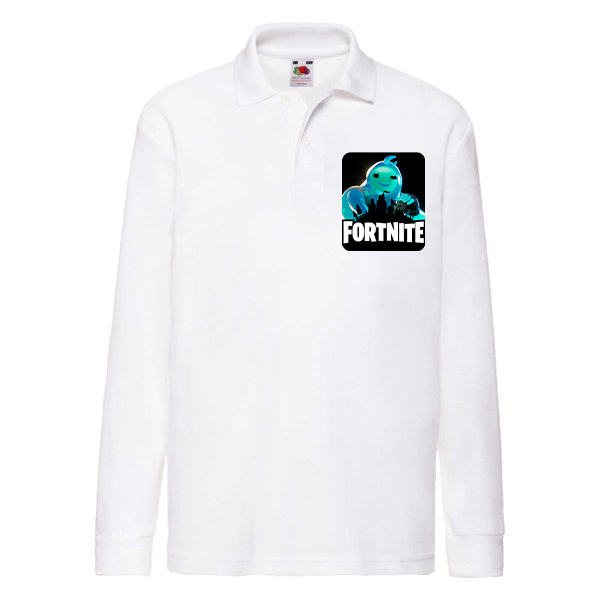 

Поло с длинным рукавом Fruit of the Loom Fortnite Пузырь Всплекс (Фортнайт Rippley vs Sludge) Белый 164 см BFDFB7M164D1B