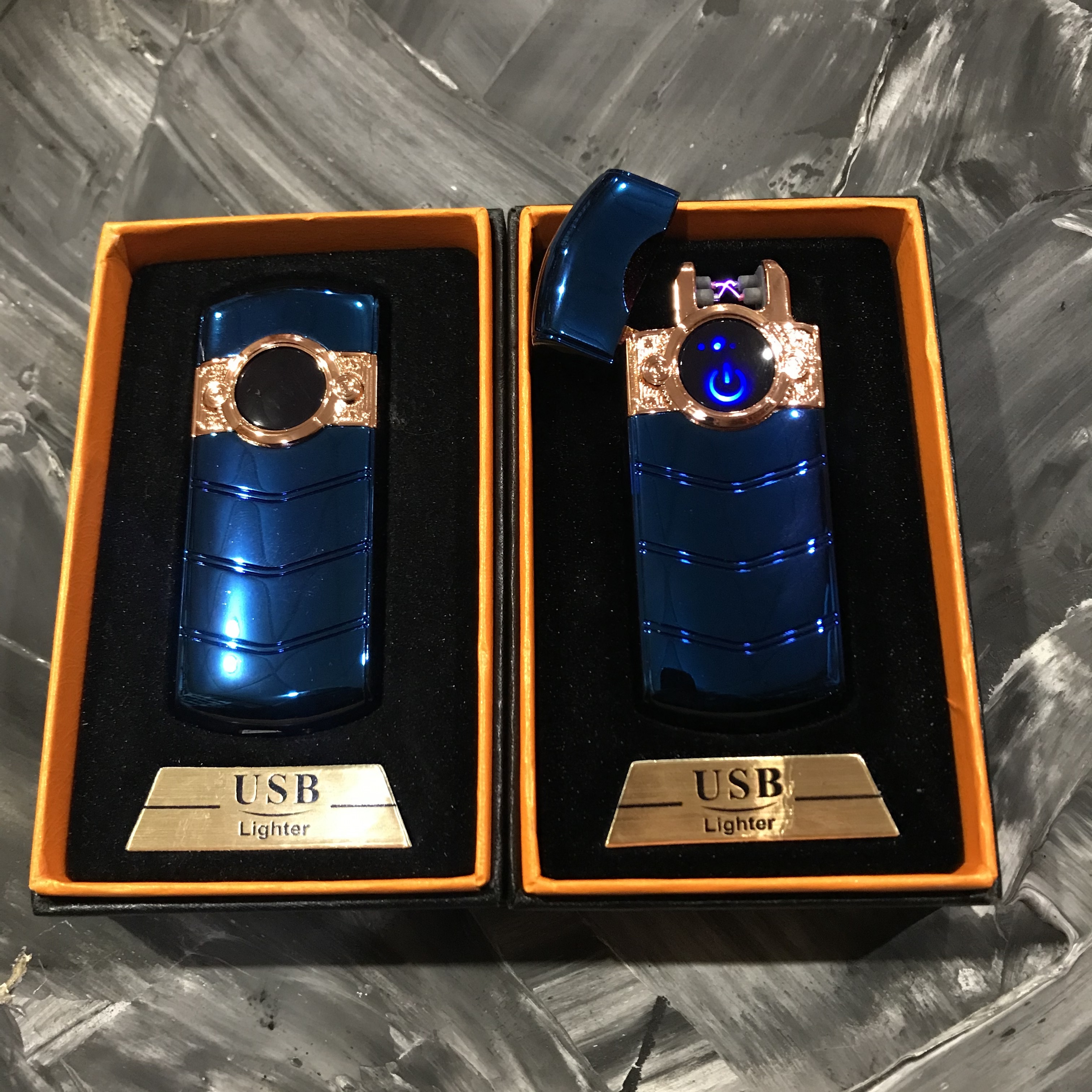 

Зажигалка Usb 2-Ой Электроимпульс 42582 Синий Глянец