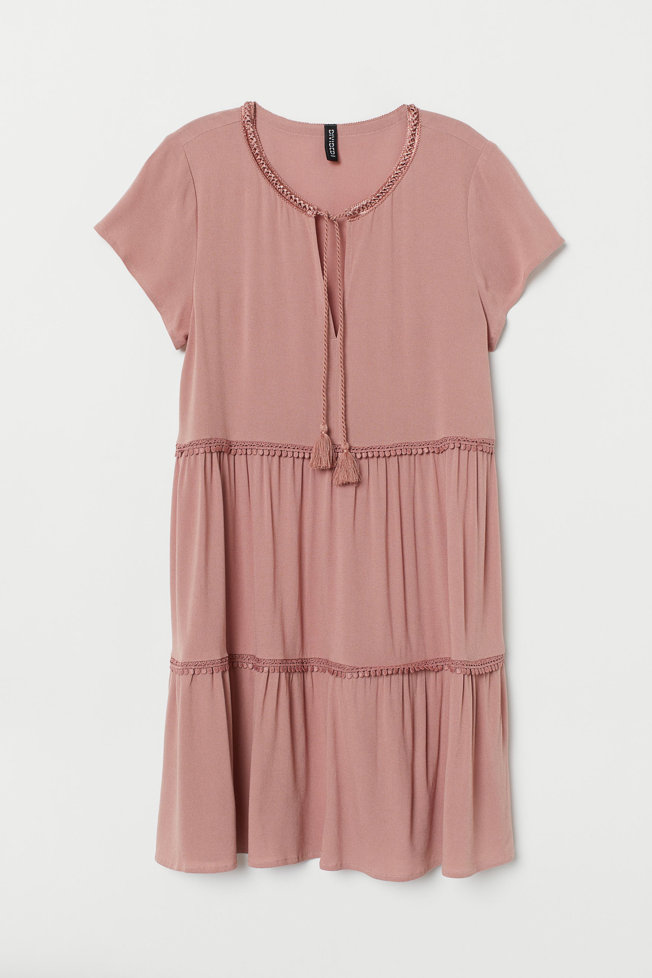 

Платье H&M 75611606 36 Винтажное-розовое
