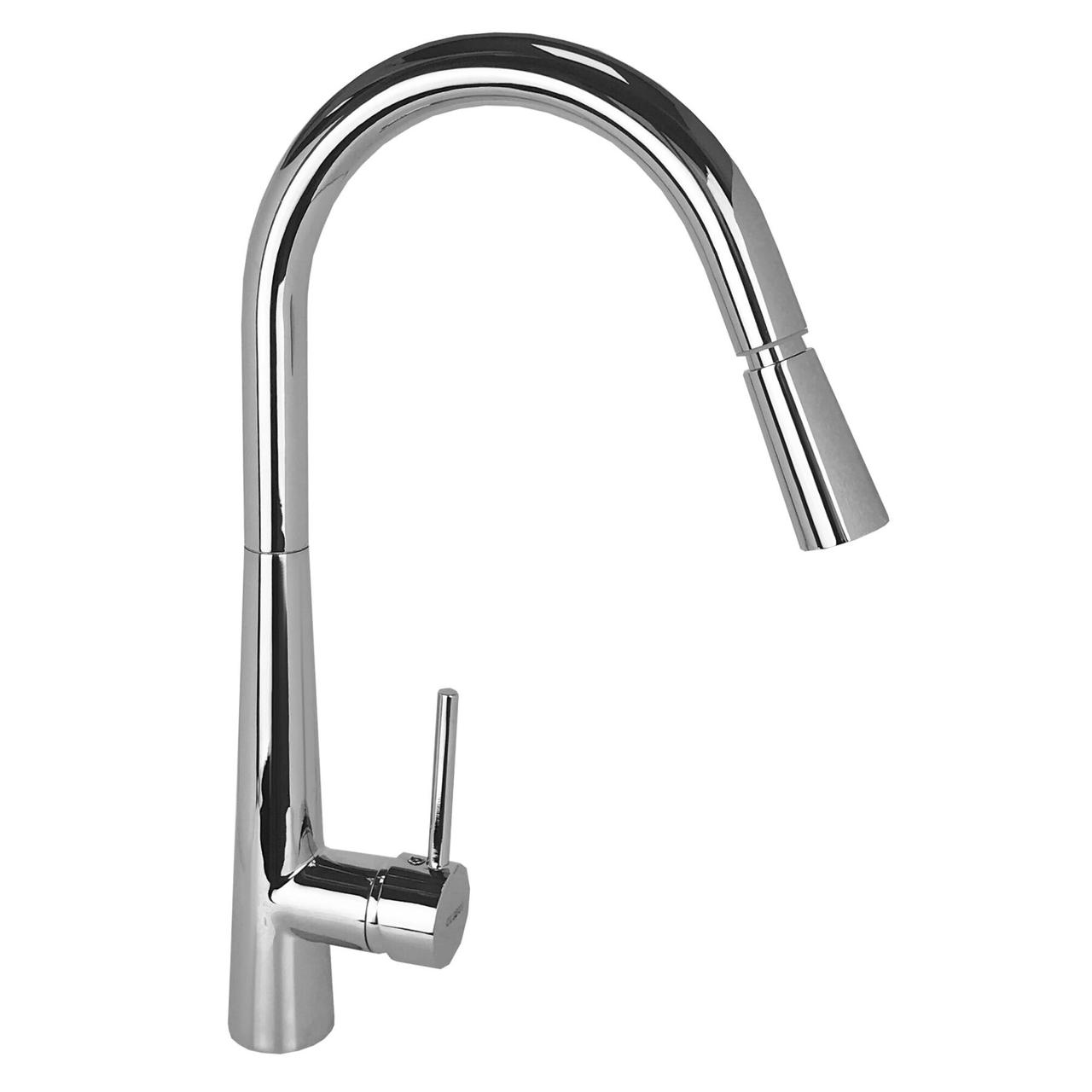 

Смеситель кухонный Globus Lux LAZER GLLR-1033 CHROM с вытяжной лейкой