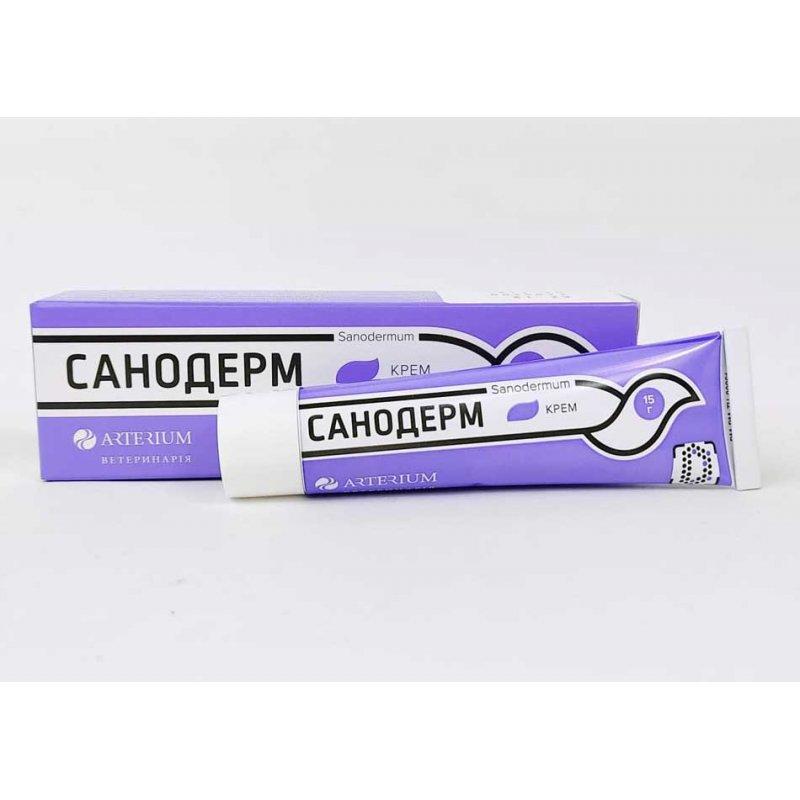 Санодерм мазь Arterium для лечения дерматомикозов у собак и кошек, 15 г ...