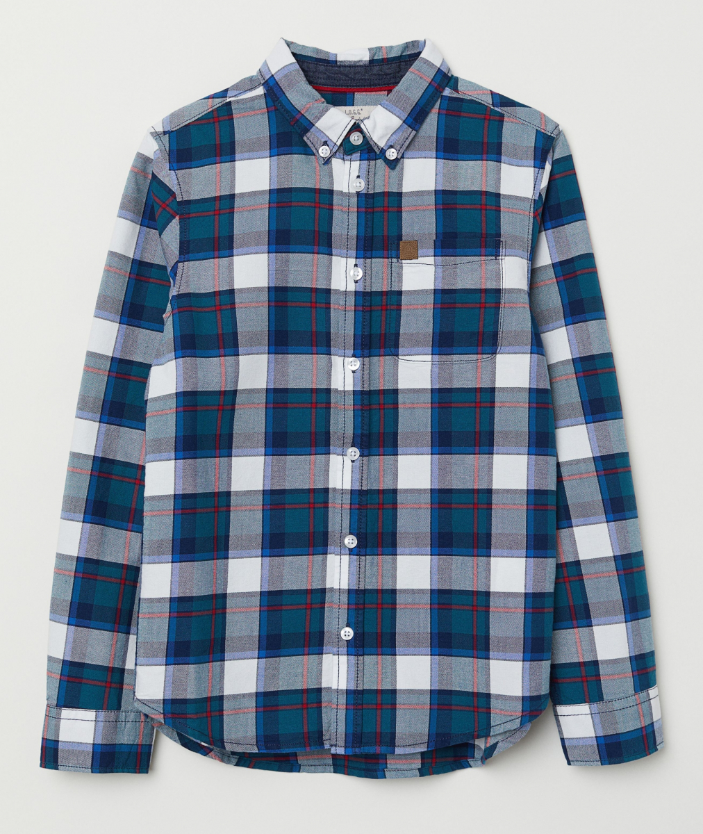 

Рубашка H&M 0663851002 92 СМ Синий 60020