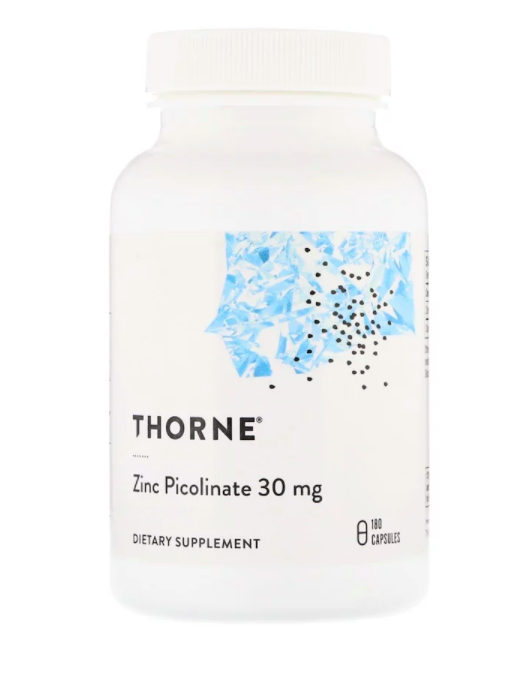 

Пищевая добавка Thorne Research Zinc picolinate 30 мг 180 капcул