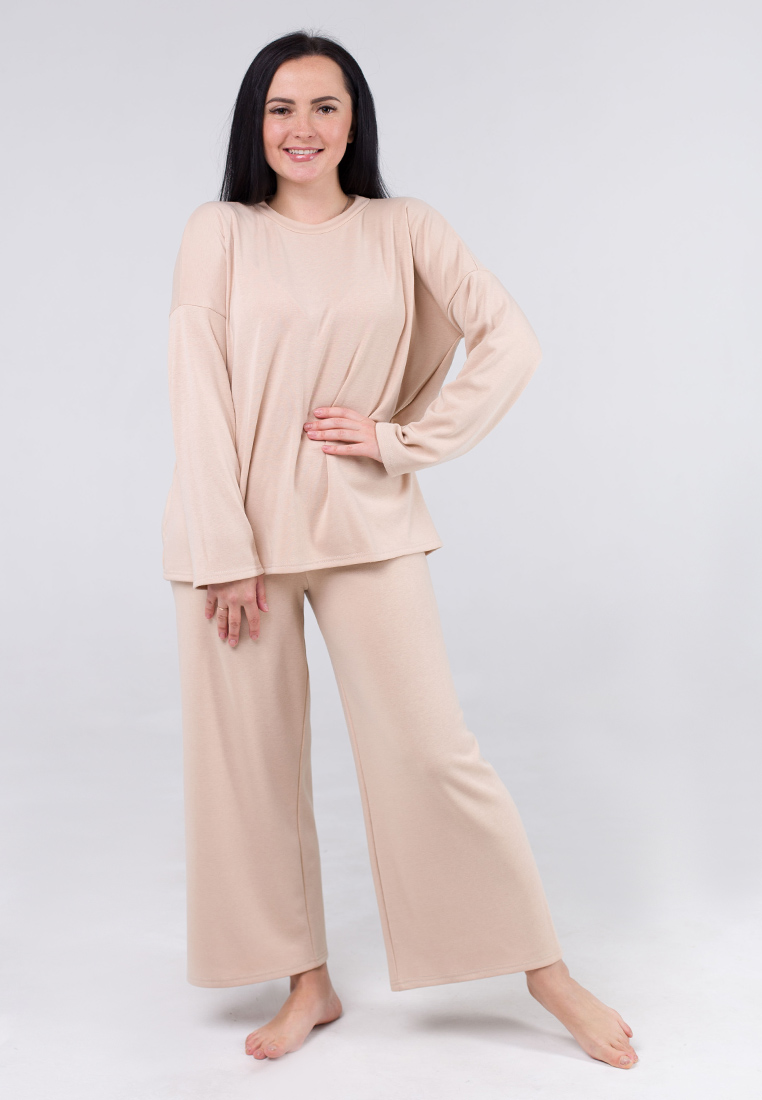 

Костюм Arinel' Кюлоты Светлый бежевый (L/XXL) брюки+кофта MR00031808