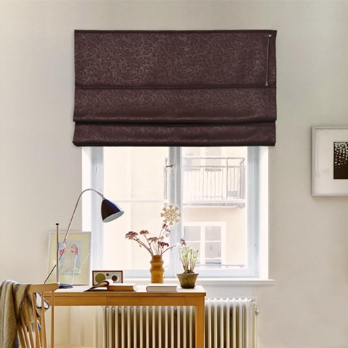 

Римская штора система Classic InHt Блэкаут Monogram 13 Шоколадный 250х160 см