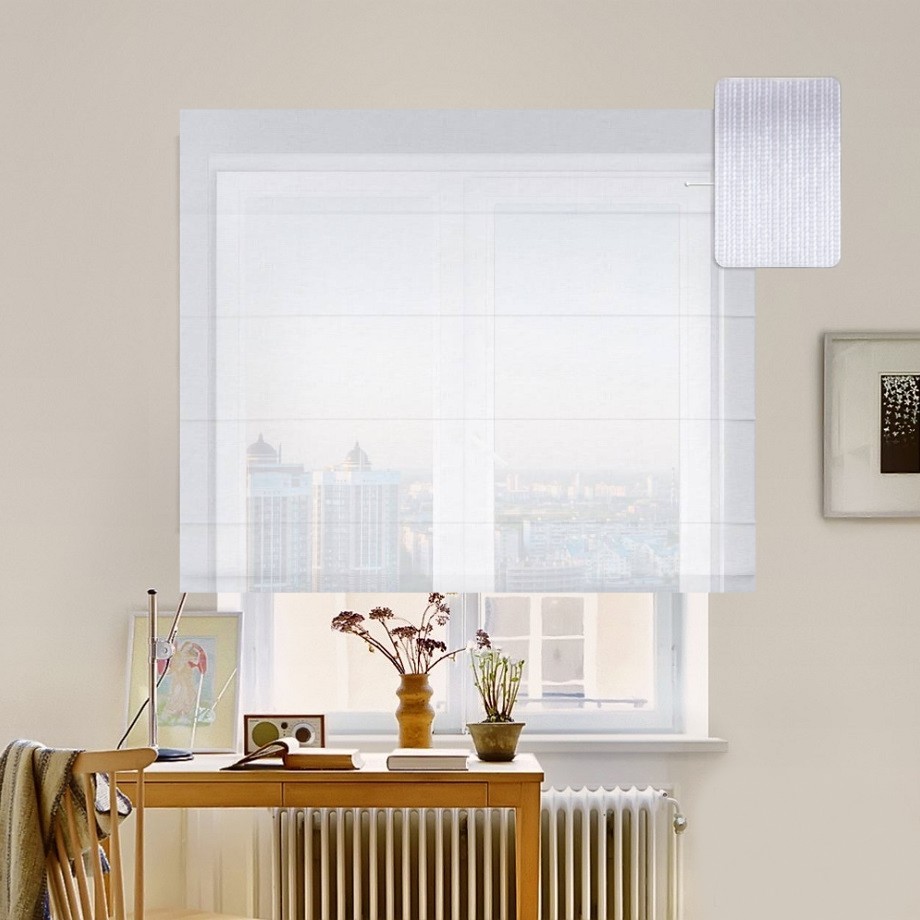 

Римская штора система Classic InHt Тюль Screen Белый 240х160 см