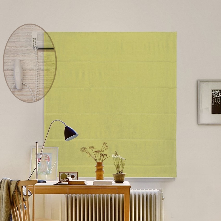 

Римская штора система Lux Coullise InHt Джуси велюр 370 Травяной 40х160 см