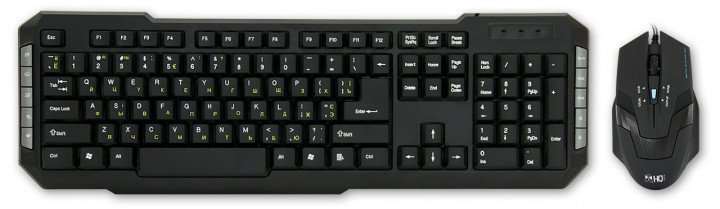 

Комплект HQ-Tech KM-219 Black, USB, мультимедия (клавиатура+мышь)