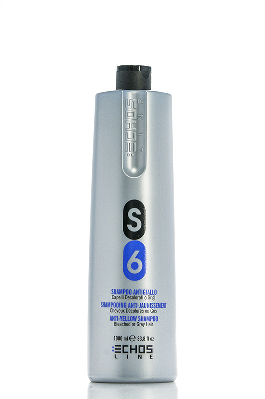 Echos Line S6 Anti Yellow Shampoo Шампунь Сріблястий анти жовтий ефект ...