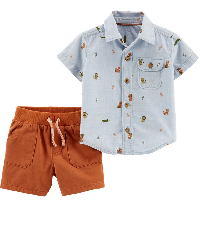 

Комплект двойка для мальчика Carters 80 см 12 мес голубой 36947