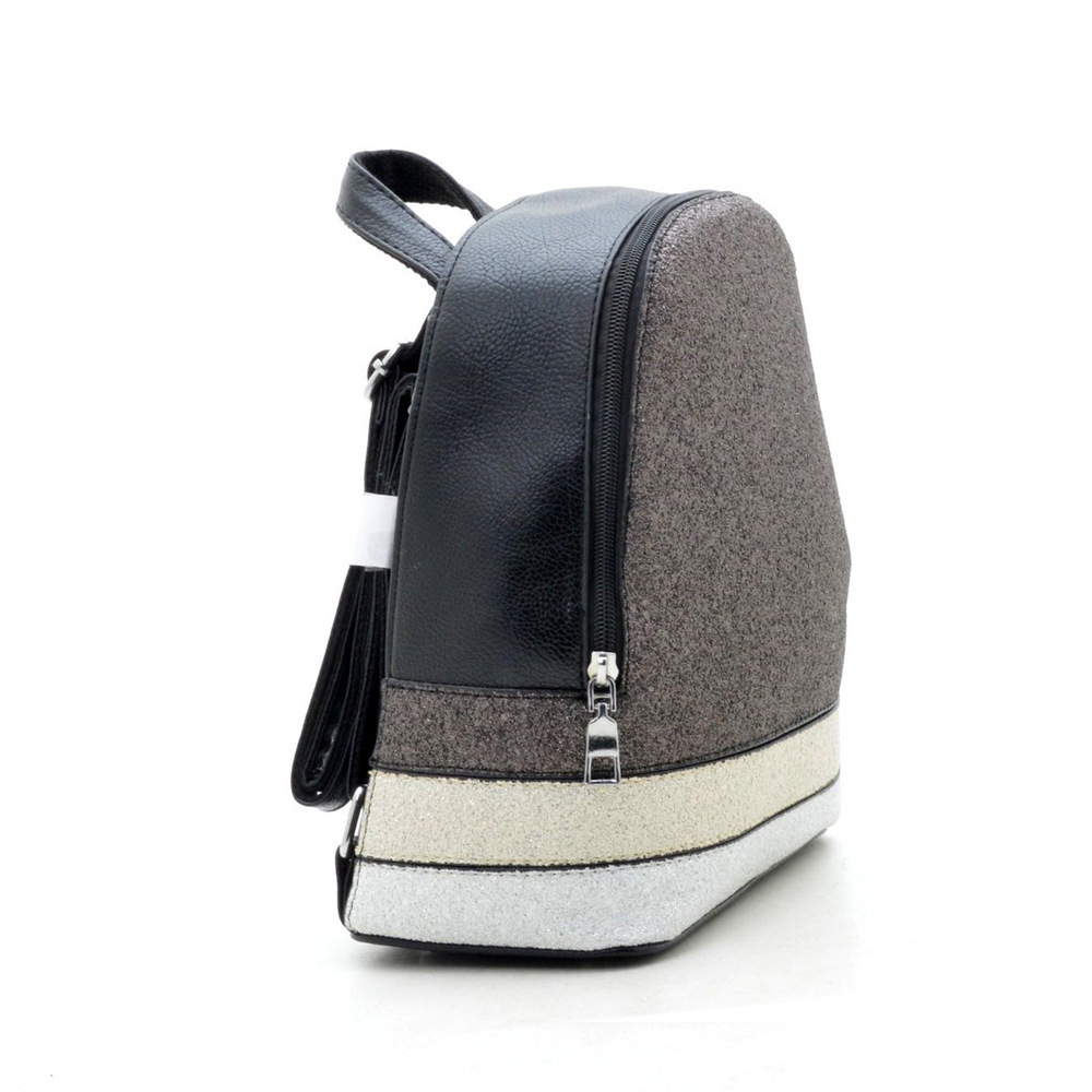 

Молодежный женский рюкзак H&S Trend. Эко кожа, черный с переливом