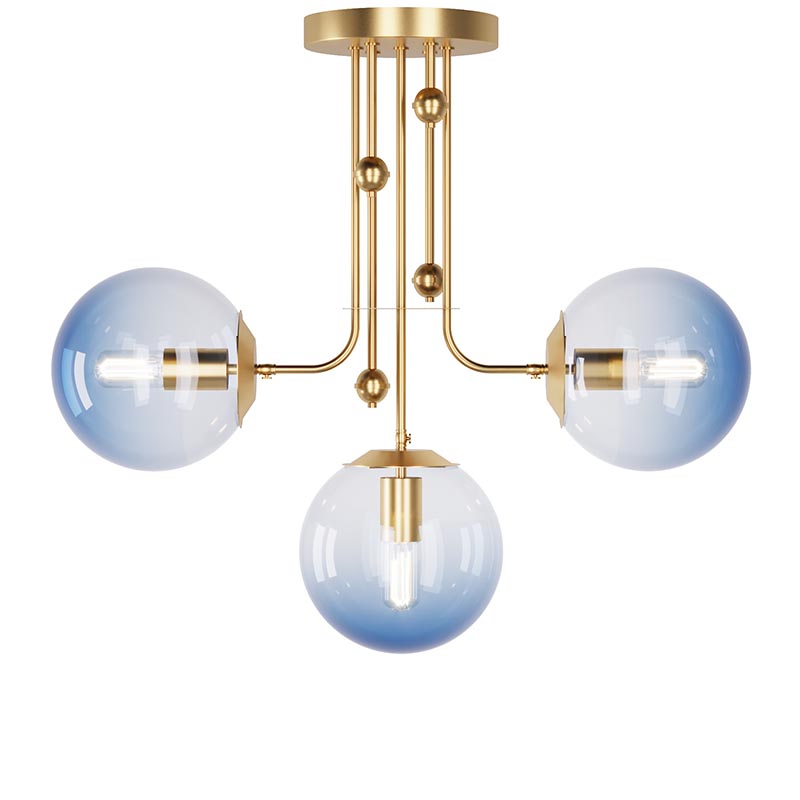 

Люстра Pikart Lights 6165-1 Brass Glass