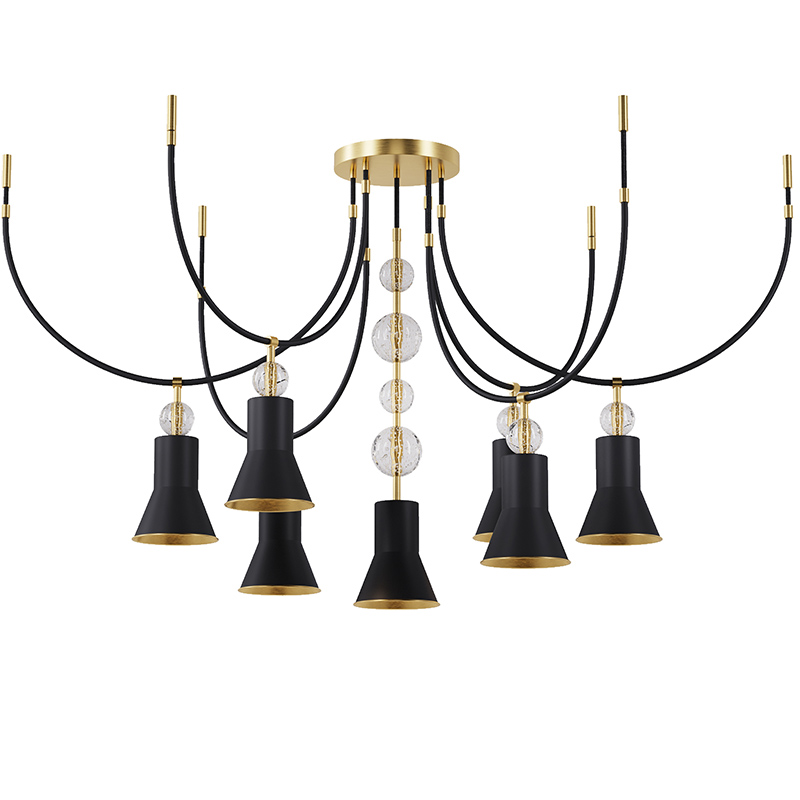 

Подвесной светильник Pikart Lights 12894-1 Arch Черный/латунь
