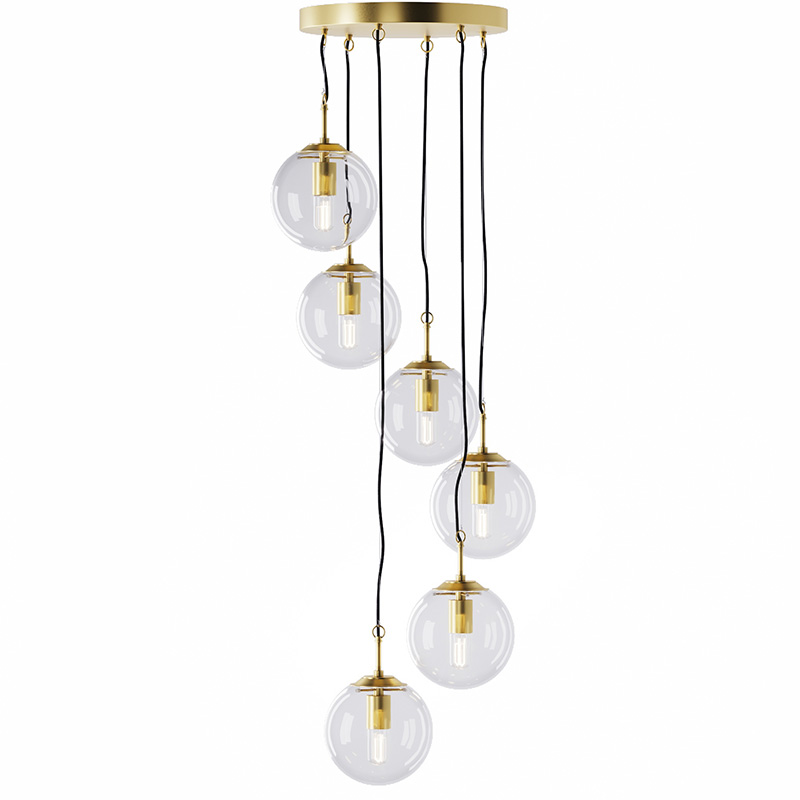 

Люстра Pikart Lights 6523-2 Brass Glass