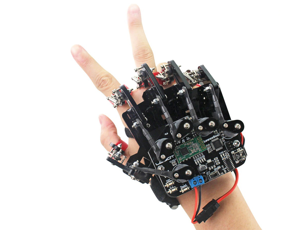 

Механическая перчатка BauTech Соматосенсорная ATmega328P LOBOT uHand2.0 с открытым исходным кодом Черный (1007-470-00)