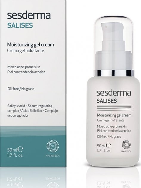 Увлажняющий крем-гель для жирной кожи склонной к акне Sesderma Salises ...