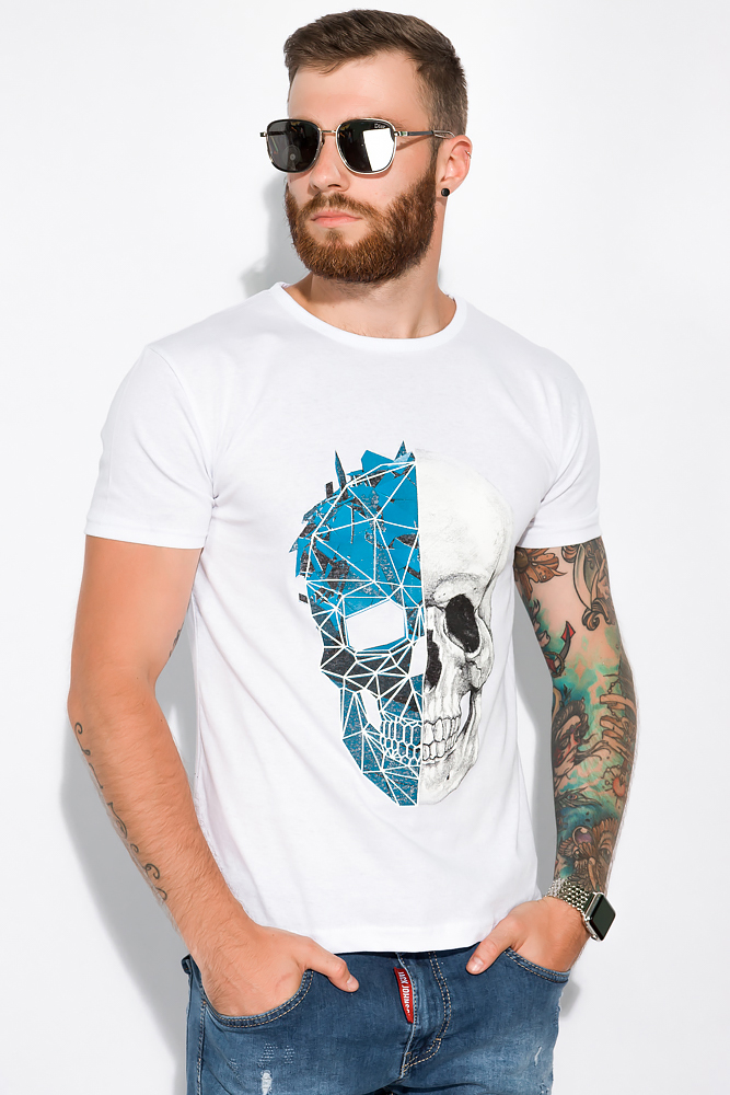 

Футболка с модным принтом Time of Style 134P020 L Белый